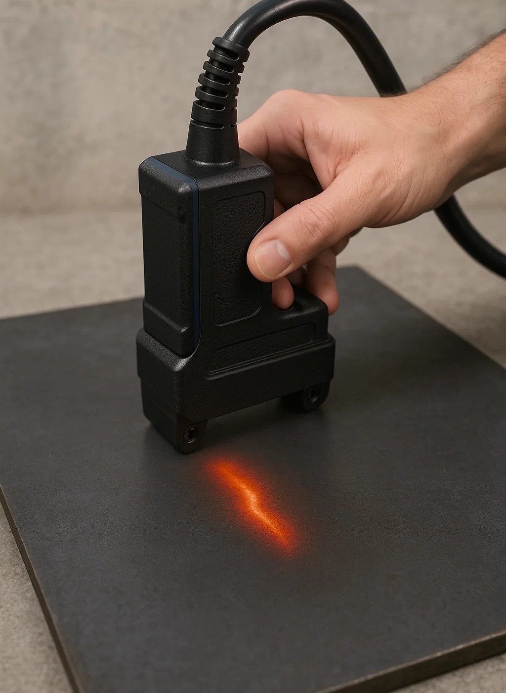 Mesure électromagnétique ponctuelle sur pièce